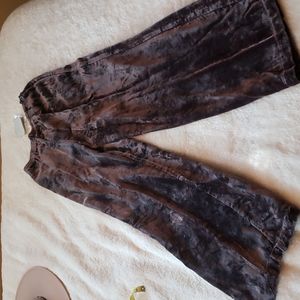 J. Jill Velvet Wide Leg Plum Pants